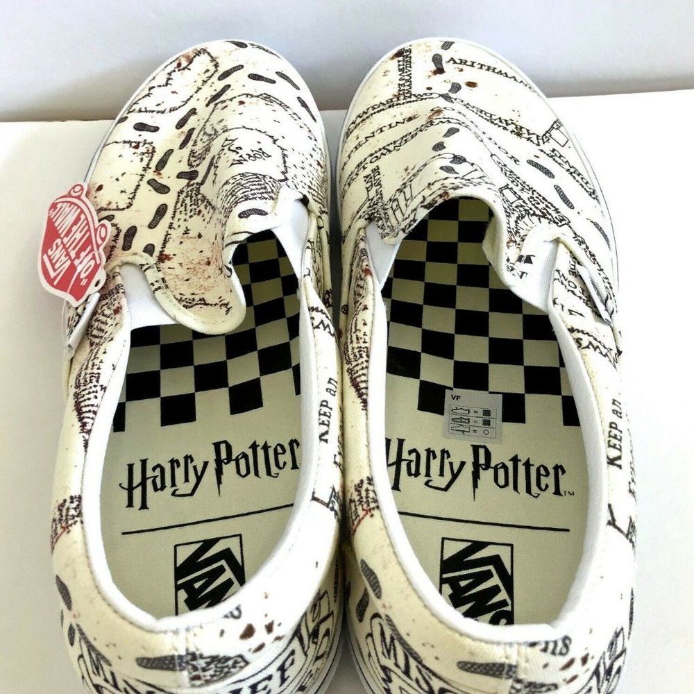 Vans X Harry Potter Mauraders Map Slip On Shoes 11 - Picture 7 of 8